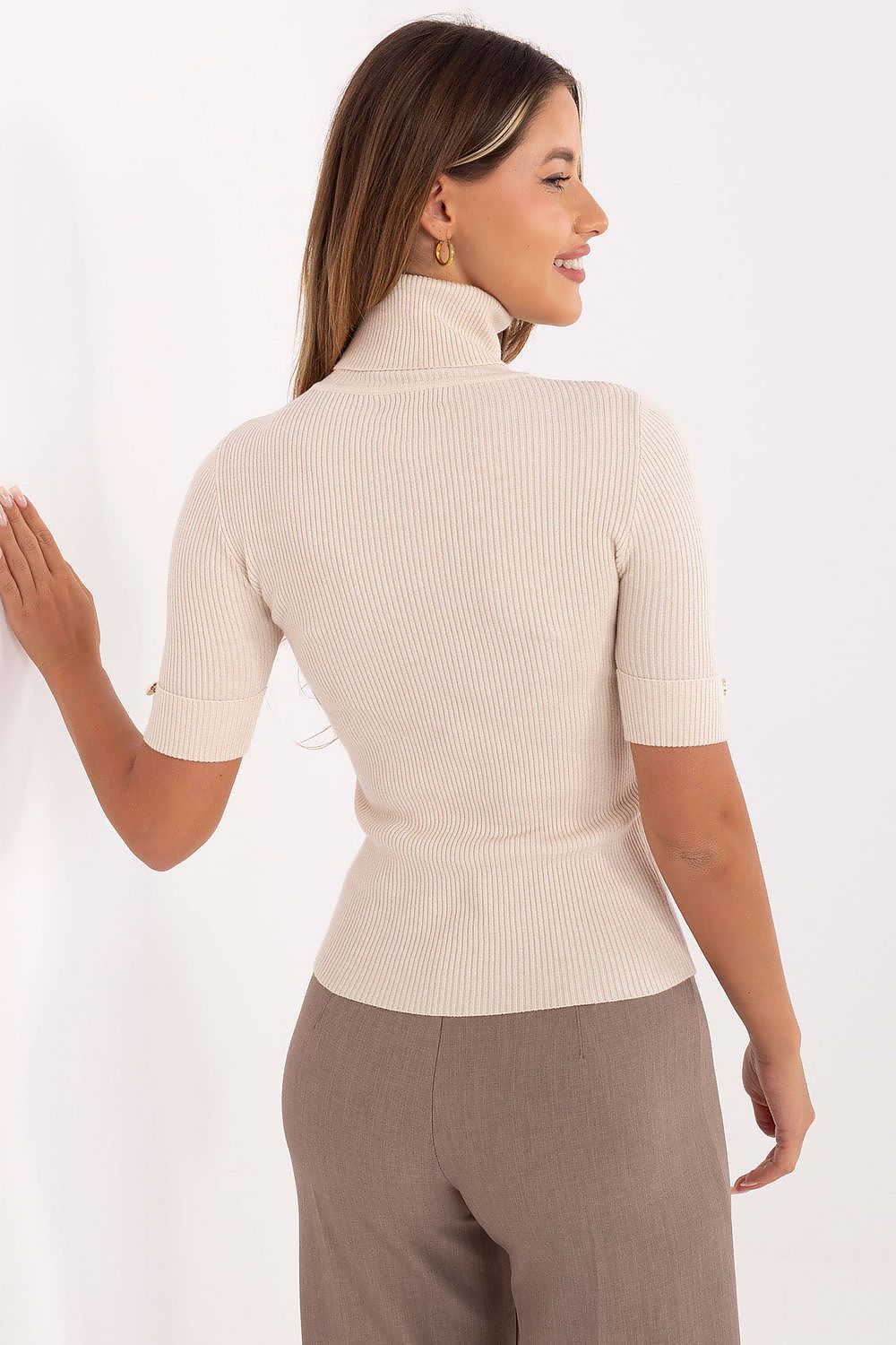  Short sleeve sweater model 217315 Factory Price 